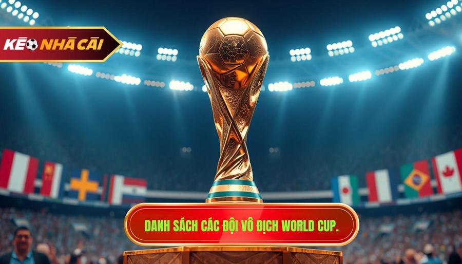 1. Danh sách các đội vô địch World Cup.