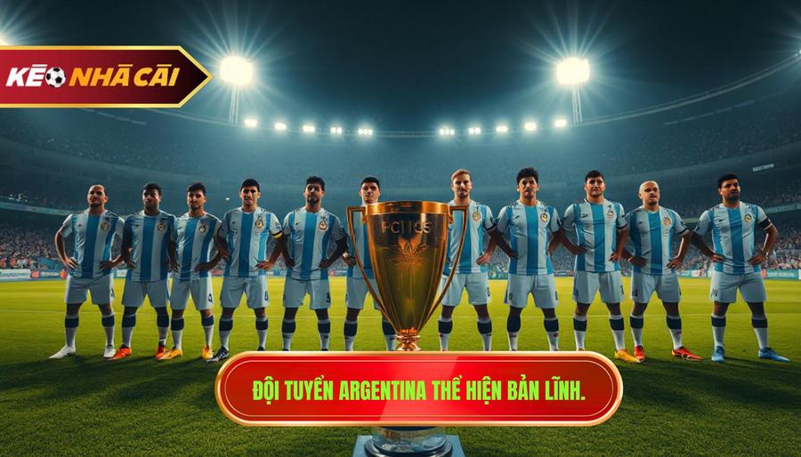 2. Đội tuyển Argentina thể hiện bản lĩnh.
