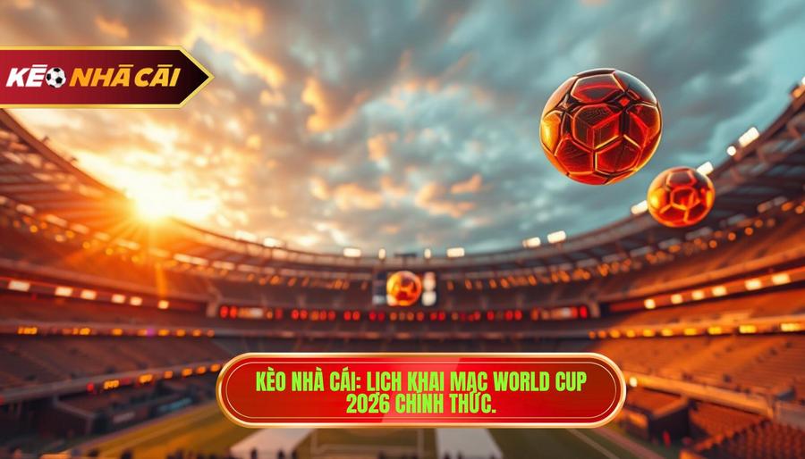Trận khai mạc World Cup 2026 khi nào